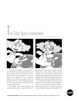 The Outer Space Environment