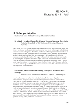 Sessions L  - Association for Cultural Studies