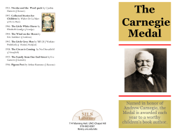 The Carnegie Medal - UNC Libraries