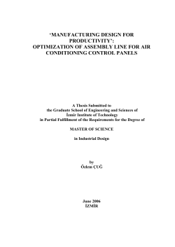 optimization of assembly line for air conditioning control