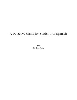 A Detective Game for Students of Spanish