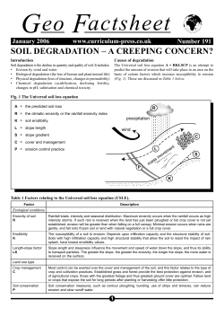Soil Degradation - THE GEOGRAPHER ONLINE