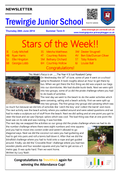 Stars of the Week!! - Trewirgie Junior School