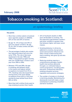 Tobacco smoking in Scotland