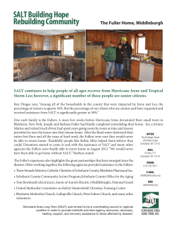 The Fuller Family Story - Schoharie Area Long Term, Inc.