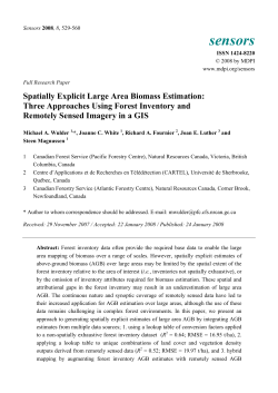 Spatially Explicit Large Area Biomass Estimation: Three