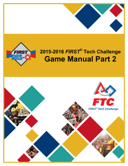 2015-2016 FIRST Tech Challenge Game Manual Part 2