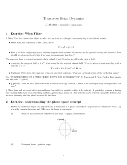 Transverse Beam Dynamics