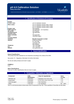 pH 4.0 Calibration Solution