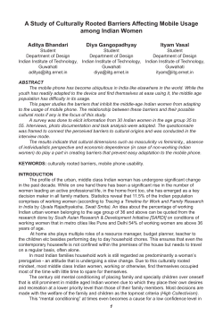 A Study of Culturally Rooted Barriers Affecting Mobile