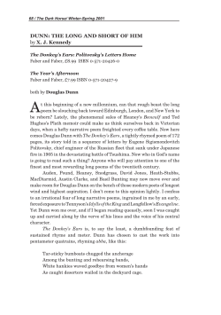 DUNN: THE LONG AND SHORT OF HIM by X. J. Kennedy