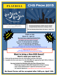 CHS Prom 2015