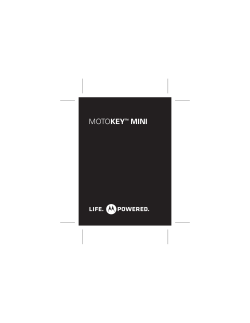 LA MOTOKEY MINI EX109 Getting Started Guide