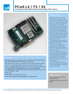 PCIe8 LX / FX / SX - Engineering Design Team, Inc.