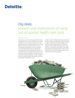 Dig deep: Impacts and implications of rising out-of-pocket