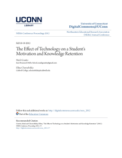 The Effect of Technology on a Student`s Motivation and Knowledge