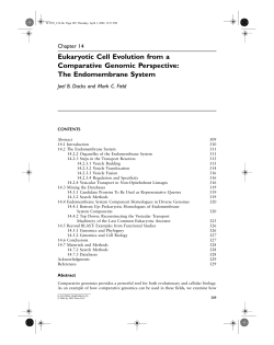 Eukaryotic Cell Evolution from a Comparative Genomic Perspective