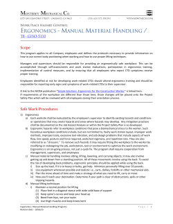 Scope Safe Work Procedures