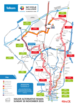 major alternative roads sunday 20 november 2016