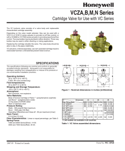 95C-10948 - VCZA,B,M,N Series Cartridge Valve