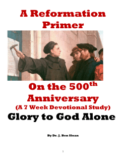 40 Day Devotional - First Presbyterian Church, Florence, SC First