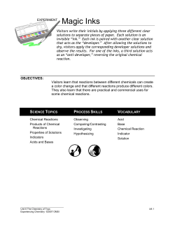 EXPERIMENT Magic Inks