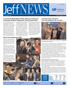 Assuring Cancer Survivors: `You Are the Reason We Are Here` U.S.