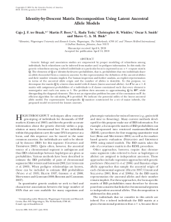 Identity-by-Descent Matrix Decomposition Using Latent
