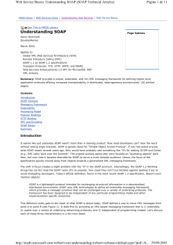 Understanding SOAP