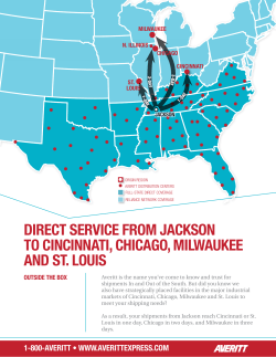 DIRECT SERVICE FROM JACKSON TO CINCINNATI, CHICAGO