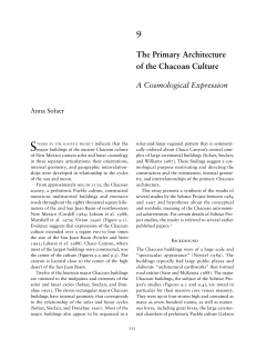 The Primary Architecture of the Chacoan Culture