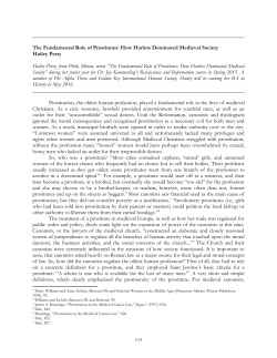The Fundamental Role of Prostitutes