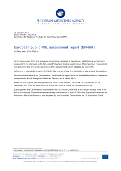 (fin fish): European public maximum-residue-limit - EMA