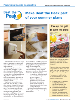 Make Beat the Peak part of your summer plans