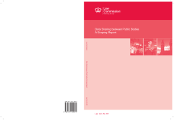 Data Sharing between Public Bodies