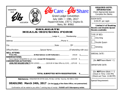 Grand Lodge Convention July 16th &mdash; 19th, 2017 OR