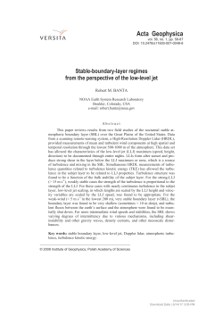 Stable-boundary-layer regimes from the perspective of the low