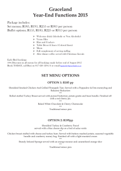 Graceland Year-End Functions 2015