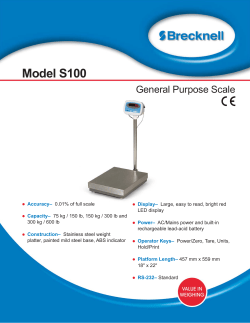 Product Brochure - St. Louis Scale