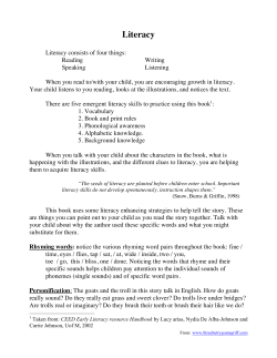 Literacy - The Three Betty Goats Griff