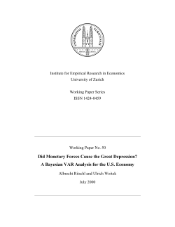 Did Monetary Forces Cause the Great Depression? A Bayesian VAR
