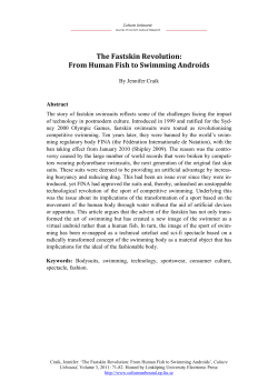 The Fastskin Revolution: From Human Fish to