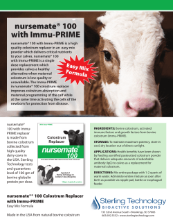 nursemate&reg; 100 with Immu-PRIME