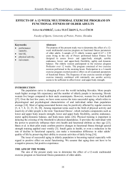 EFFECTS OF A 12-WEEK MULTIMODAL EXERCISE PROGRAM