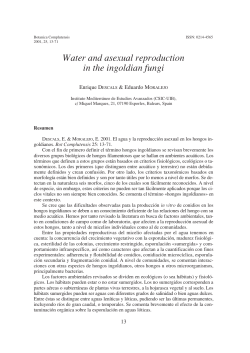 Water and asexual reproduction in the ingoldian fungi