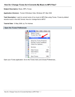 PDF How Do I Change iTunes So It Converts My Music to MP3 Files?
