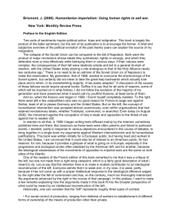 Humanitarian Imperialism, using Human Rights to sell War.