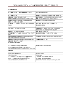 GATORMADE 82&rdquo; x 16` TANDEM AXLE UTILITY TRAILER