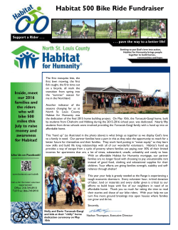 Habitat 500 Newsletter 2016 - North St. Louis County Habitat for