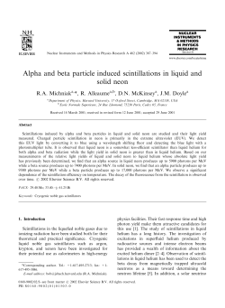 Alpha and beta particle induced scintillations in liquid and solid neon